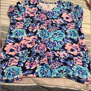 Floral V-Neck Top